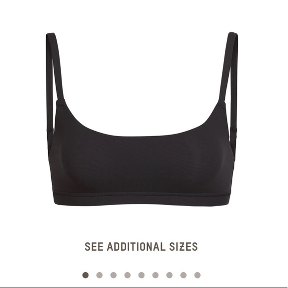 FITS EVERYBODY SCOOP NECK BRA -Onyx - Picture 1 of 5